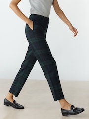 Schwarz & Grün - Karierte Hose in Slim-Fit - Bild 3 von 9