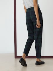 Schwarz & Grün - Karierte Hose in Slim-Fit - Bild 5 von 9