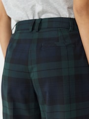 Schwarz & Grün - Karierte Hose in Slim-Fit - Bild 6 von 9