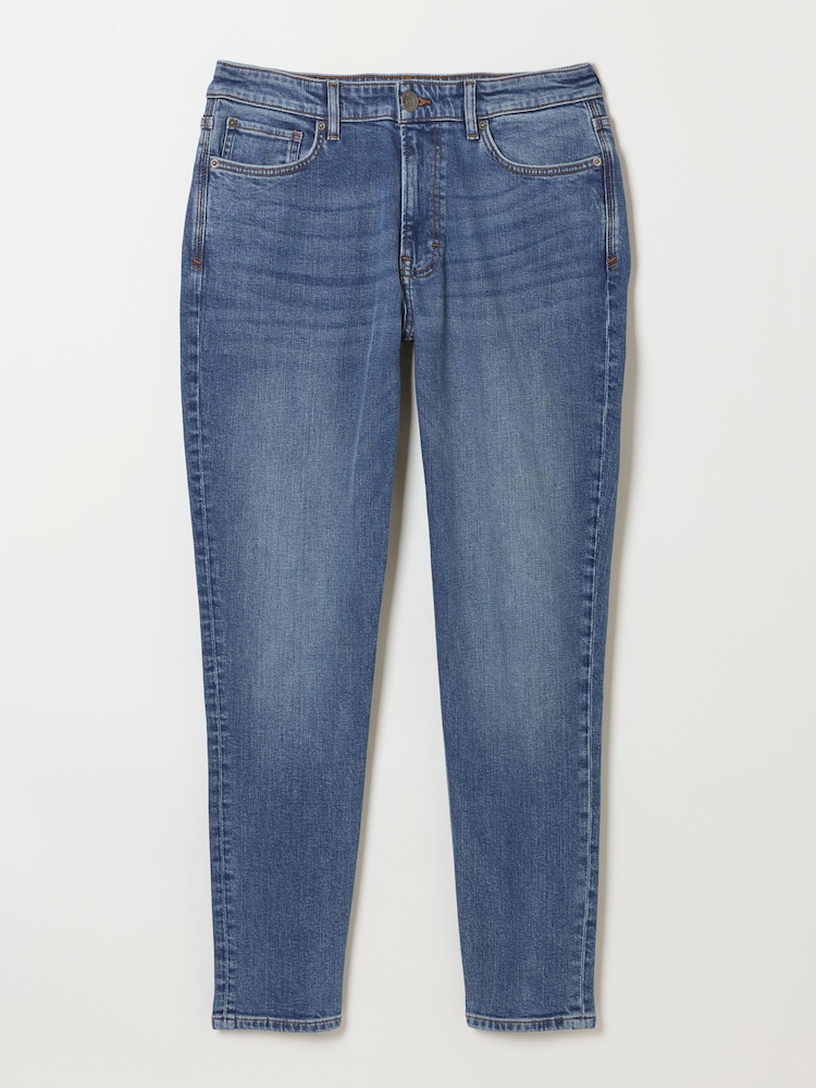 FatFace Indigo Blue Skinny Fit Jeans - Image 1 of 1 FatFace Indigo Blue Skinny Fit Jeans - Image 1 of 1