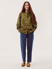 Monsoon Green Andrea Floral Embroidered Blouse - Image 4 of 5