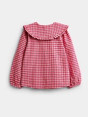 Jojo Maman Bébé Chambray Blue Shirt & Heart Pocket Dress Set - Image 3 of 8