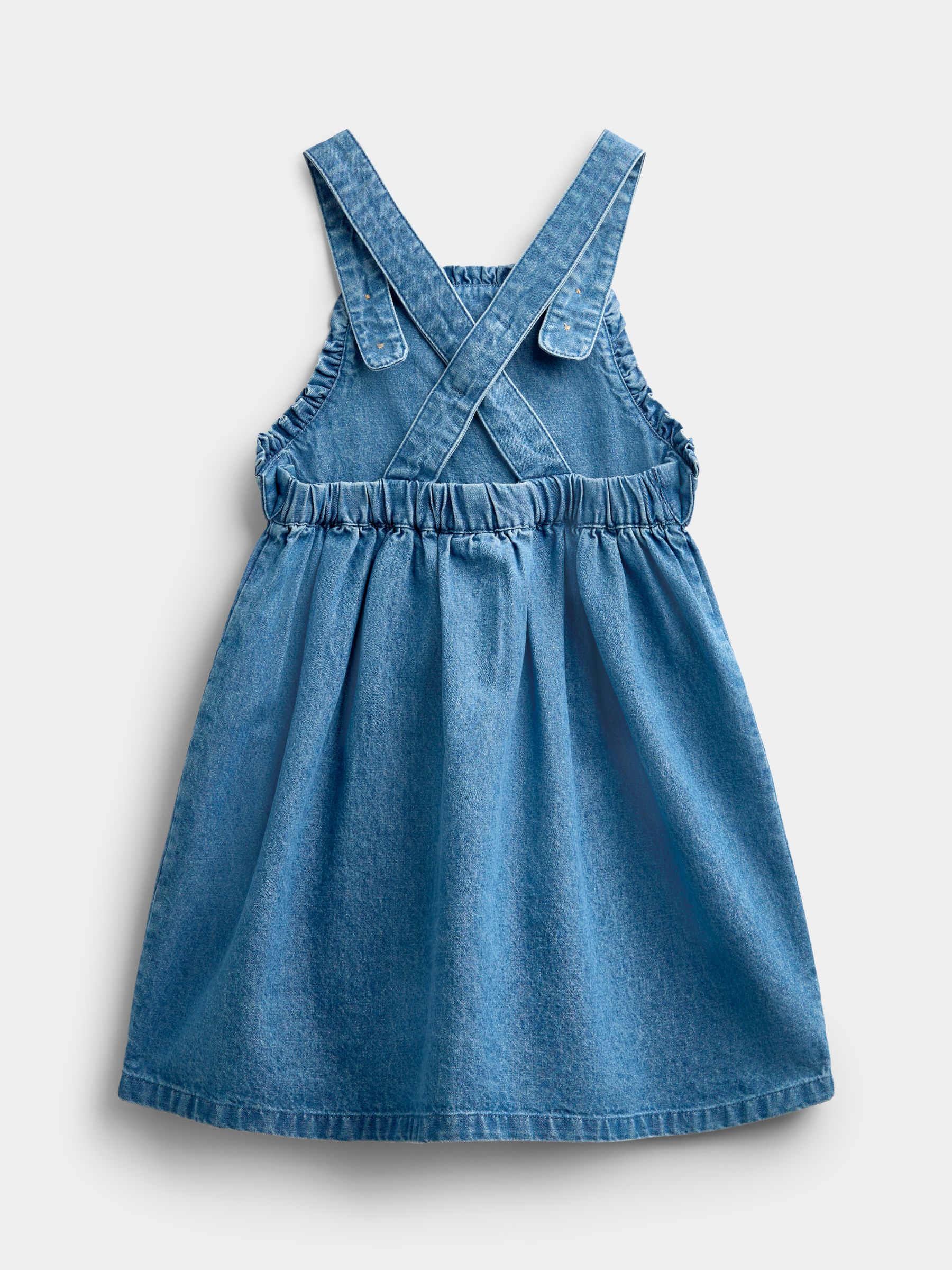 Buy JoJo Maman Bébé Chambray Red Shirt & Denim Heart Pocket Dress