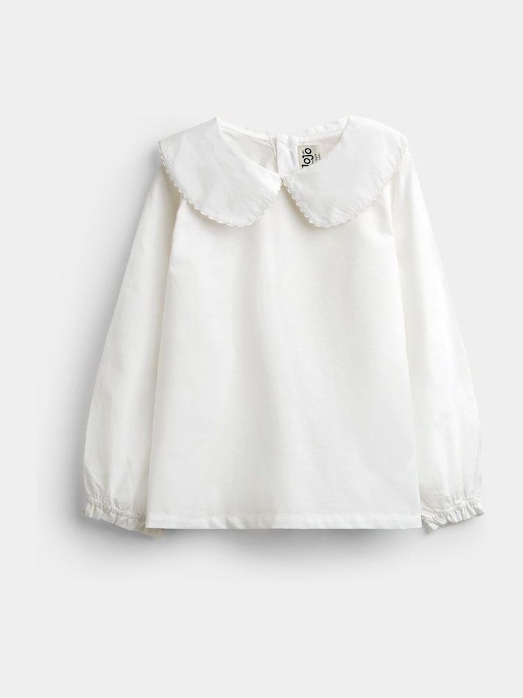 Jojo Maman Bébé Embroidered Cord Pinafore Dress & Blouse Set - Slika 2 od 7 Jojo Maman Bébé Embroidered Cord Pinafore Dress & Blouse Set - Slika 2 od 7
