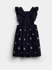 Jojo Maman Bébé Embroidered Cord Pinafore Dress & Blouse Set - Slika 5 od 7