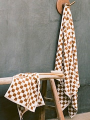 SlowTide Brush Mate Cotton Printed Patterned Bath Towel - Image 2 of 7
