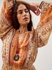 Monsoon Ines Floral Print Midi Dress - Image 2 of 6