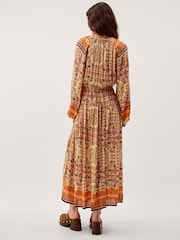 Monsoon Ines Floral Print Midi Dress - Image 5 of 6