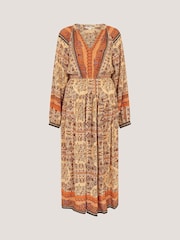 Monsoon Ines Floral Print Midi Dress - Image 6 of 6