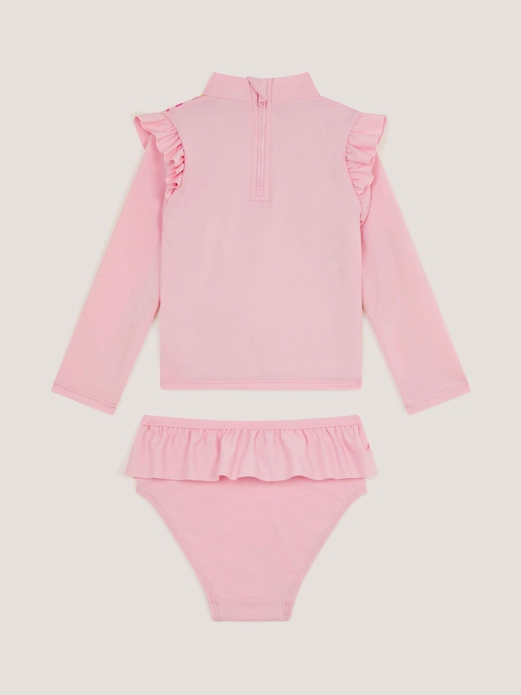 Monsoon Baby Giraffe Print Rash Vest Swim Set - Image 2 of 3