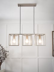 BHS Hardy Caged 3 Light Bar Bubble Glass - Image 2 of 7