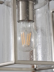 BHS Hardy Caged 3 Light Bar Bubble Glass - Image 4 of 7