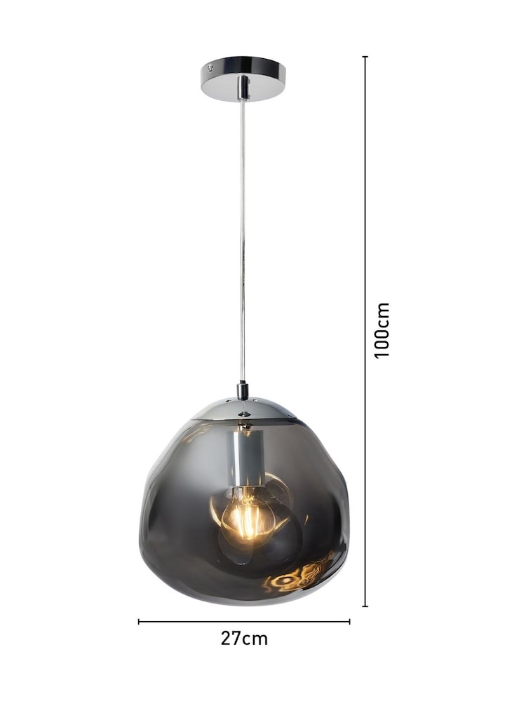 BHS Wilder Glass Pendant - Image 7 of 7 BHS Wilder Glass Pendant - Image 7 of 7