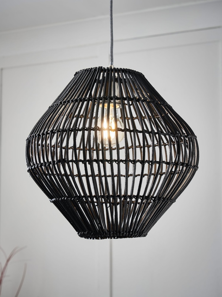 BHS Black Bamboo Bobbin Shade - Image 1 of 7