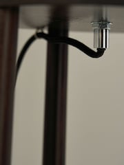 BHS Walnut Shelby Floor Lamp - Image 3 of 6