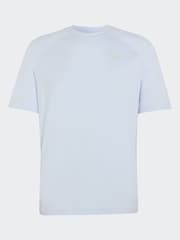 adidas Originals Blue Tech Trefoil Essentials Polyester T-Shirt - Image 7 of 7