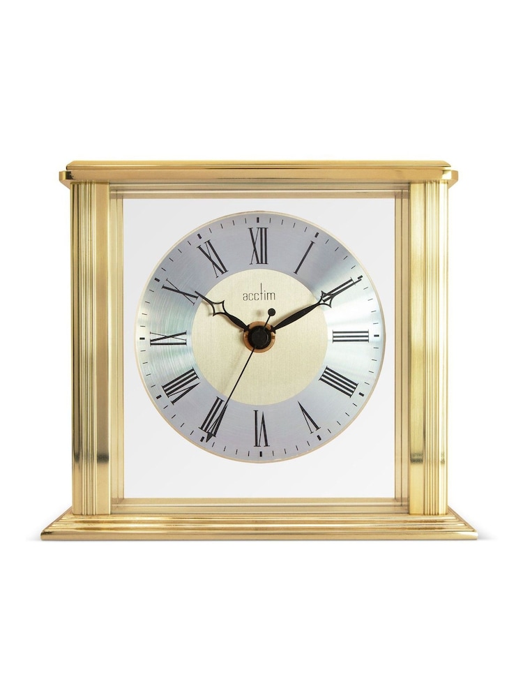 Acctim Clocks Gold Tone Hamilton Table Clock - Image 2 of 5