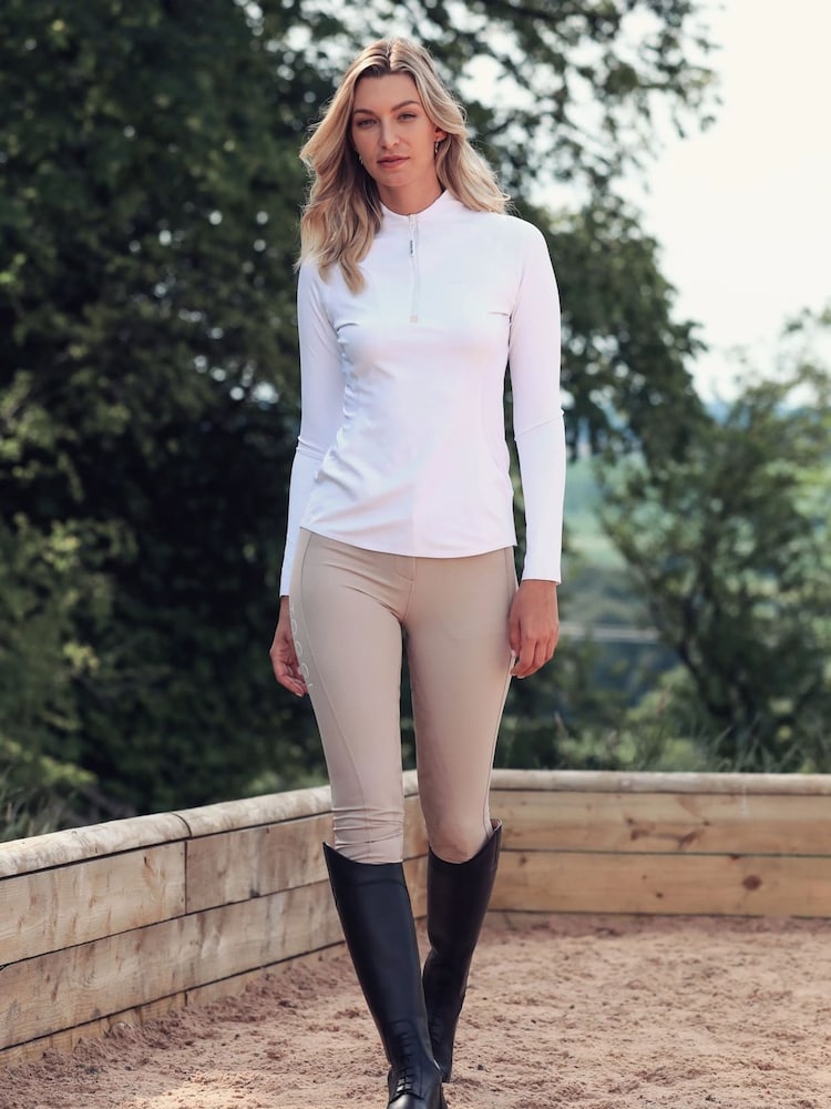 Toggi Natural Flexi Woven Breaches Leggings - Image 1 of 4 Toggi Natural Flexi Woven Breaches Leggings - Image 1 of 4