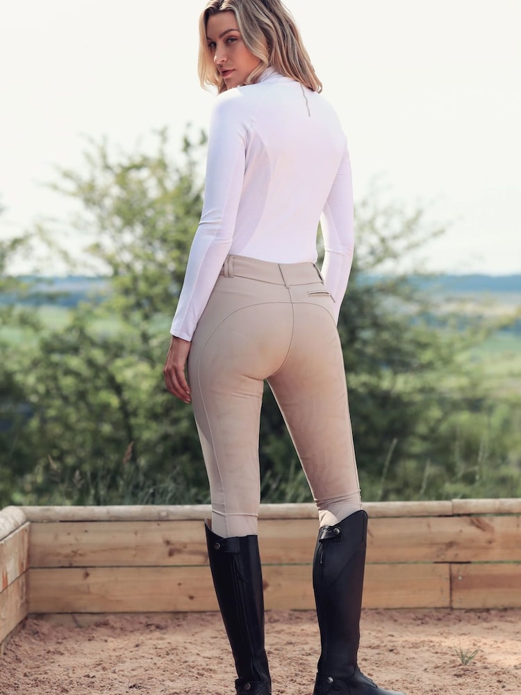 Toggi Natural Flexi Woven Breaches Leggings - Image 2 of 4 Toggi Natural Flexi Woven Breaches Leggings - Image 2 of 4