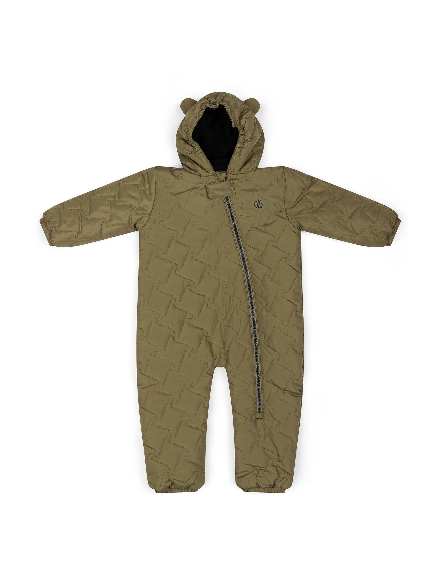 Dare 2B Kids Bambino Showerproof Snowsuit Green 6-12 Month - Image 4