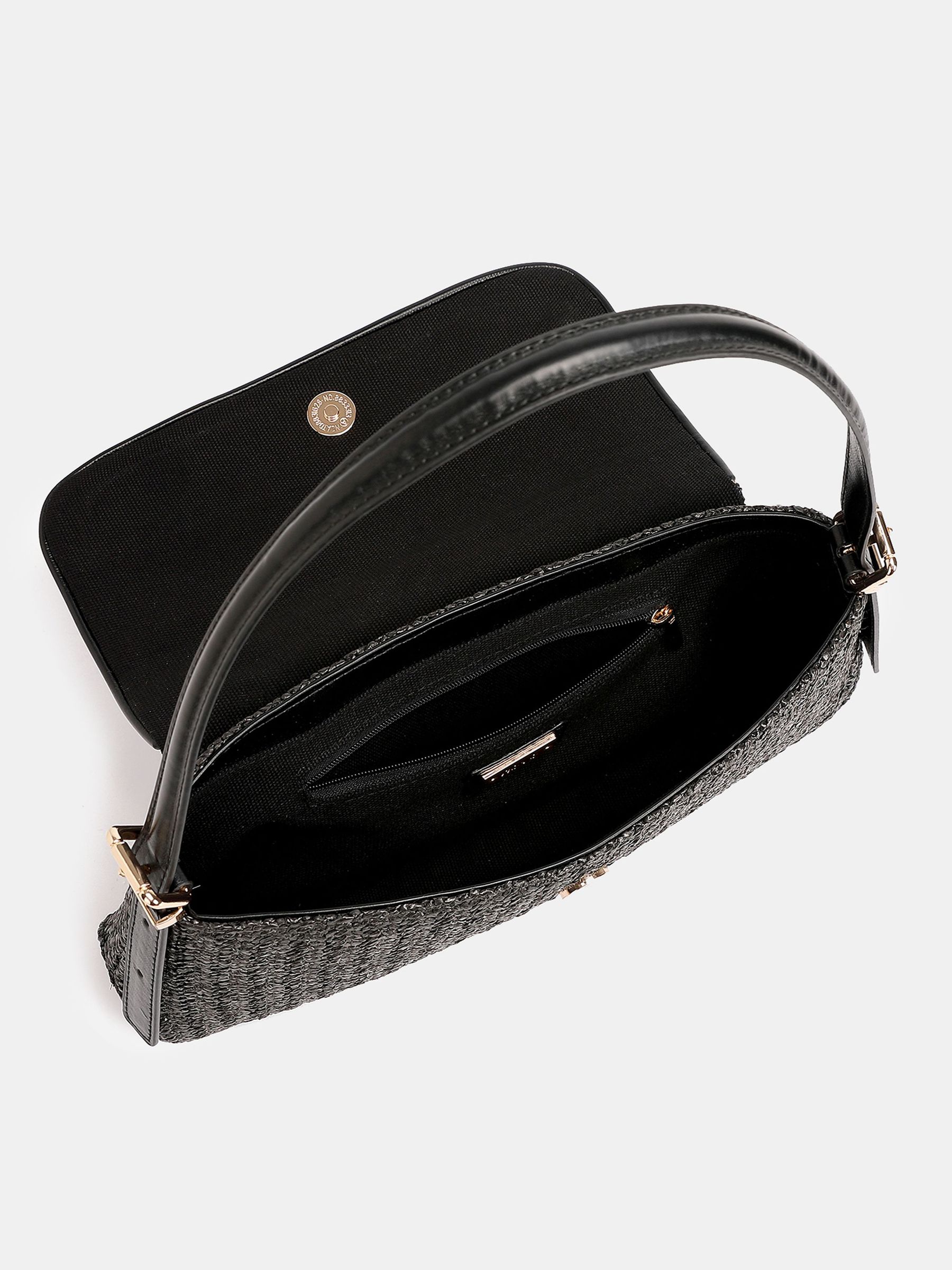 Buy Novo Black Raffia Andorra Shoulder Bag from Next USA