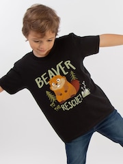 Brands In Black Disney Hoppers Beaver To The Rescue T-Shirt - Image 1 of 5