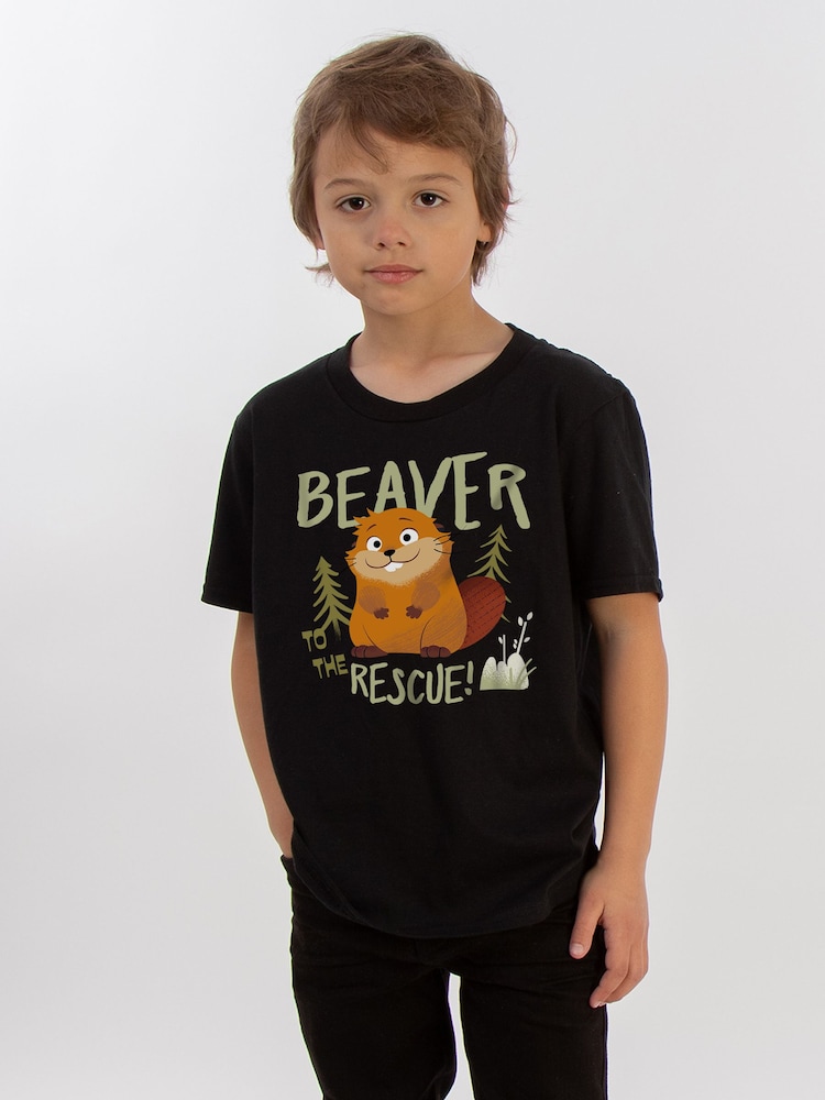 Brands In Black Disney Hoppers Beaver To The Rescue T-Shirt - Image 2 of 5