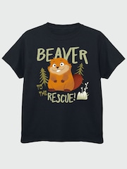 Brands In Black Disney Hoppers Beaver To The Rescue T-Shirt - Image 3 of 5