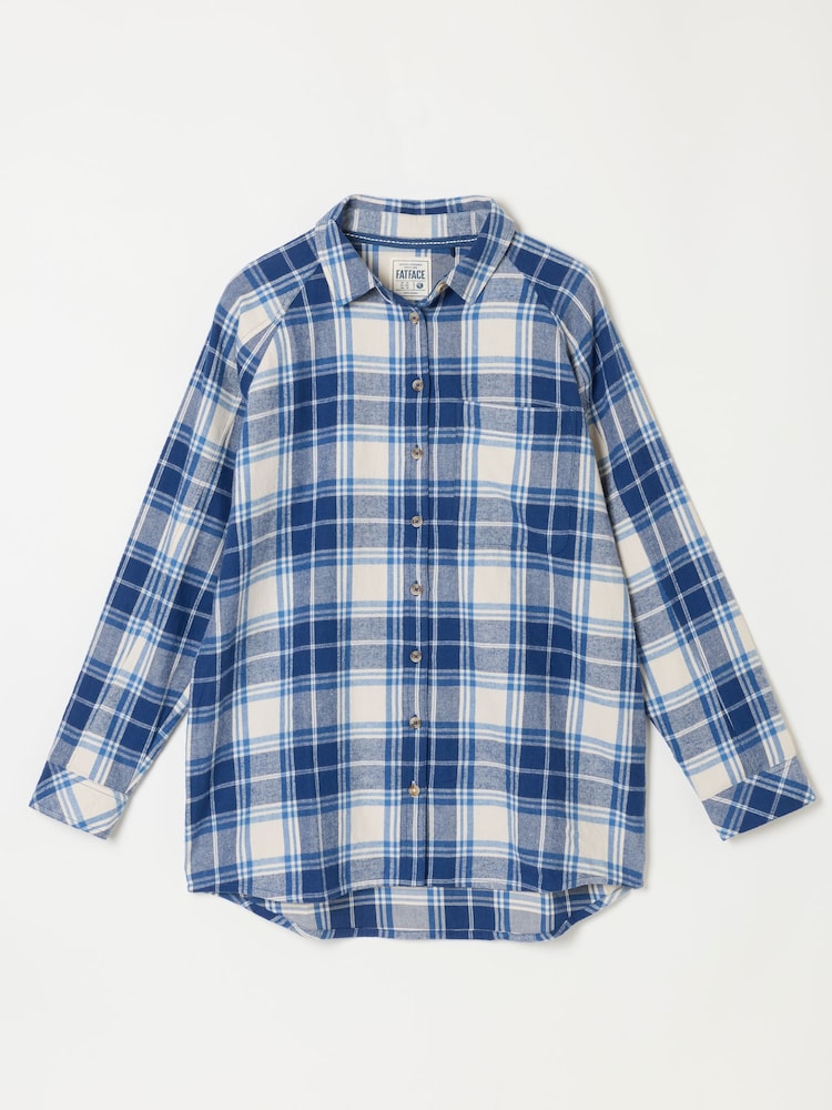 Bleu - Chemise à carreaux FatFace - Image 5 de 5