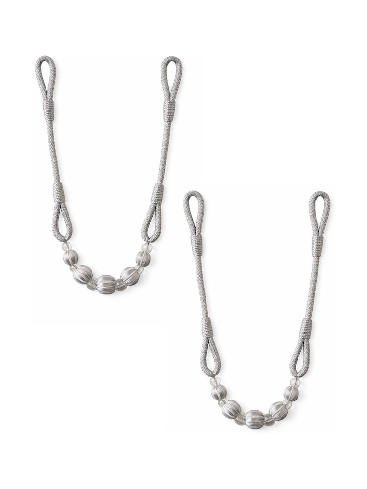 Laura Ashley Set of 2 Silver Marrion Tiebacks - Image 2 of 2