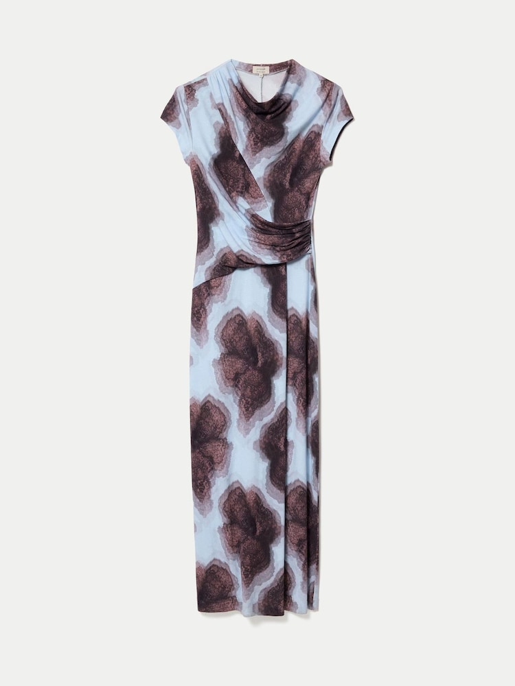 Jigsaw Blue Tiger Orchid Cap Sleeve Dress - Image 7 of 7