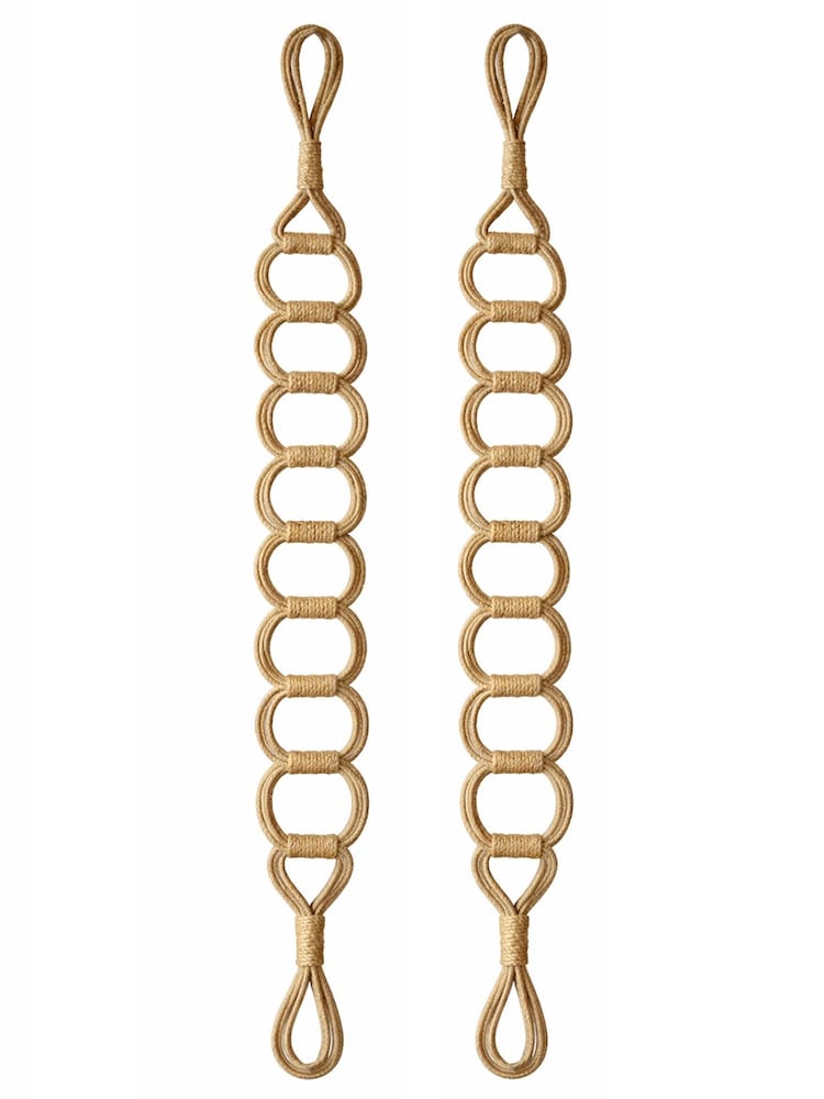 Laura Ashley Set of 2 Natural Ardal Tiebacks - Image 2 of 3 Laura Ashley Set of 2 Natural Ardal Tiebacks - Image 2 of 3