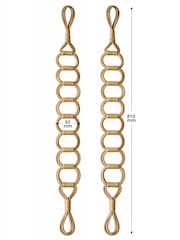 Laura Ashley Set of 2 Natural Ardal Tiebacks - Image 3 of 3