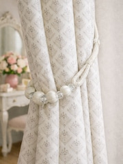 Laura Ashley Set of 2 Cream Marrion Tiebacks - Image 1 of 2