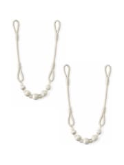 Laura Ashley Set of 2 Cream Marrion Tiebacks - Image 2 of 2