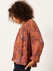 FatFace Nessie Purple Mountains Petite Blouse - Image 3 of 6