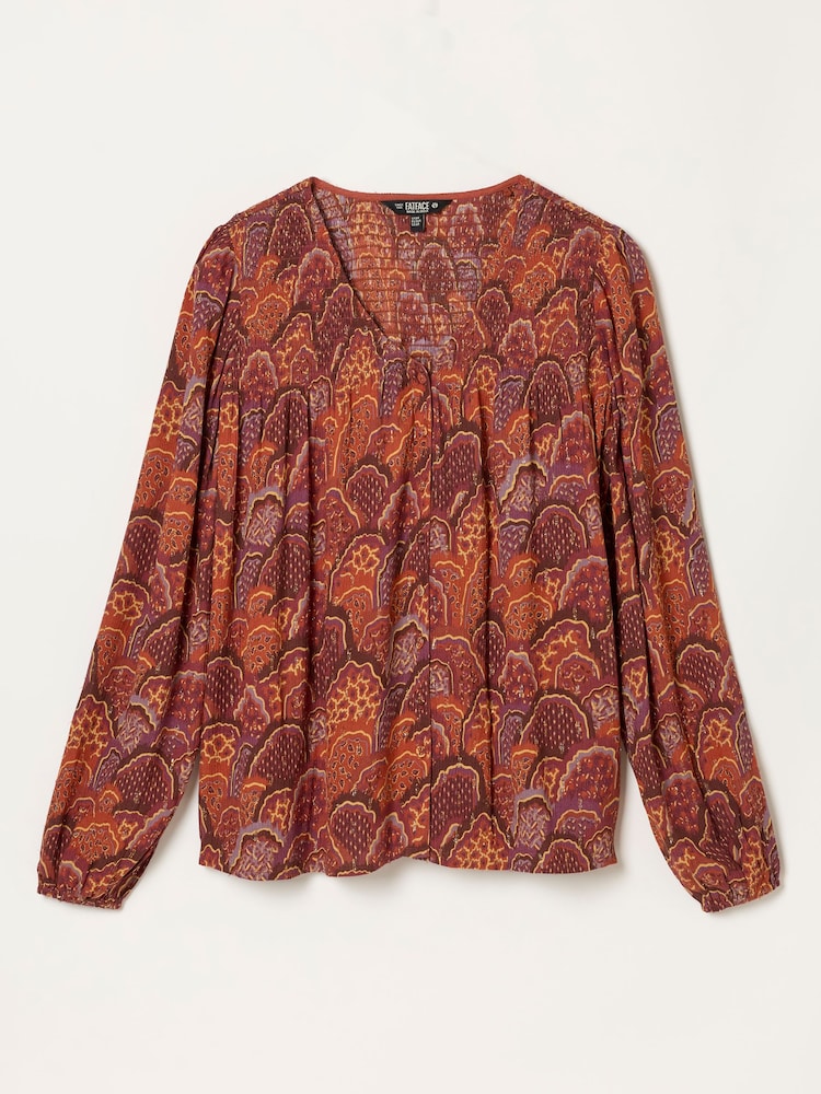 FatFace Nessie Purple Mountains Petite Blouse - Image 6 of 6 FatFace Nessie Purple Mountains Petite Blouse - Image 6 of 6