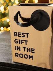 Rockett St George Set of 2 Gold Slogan Gift Bags - Image 3 of 5