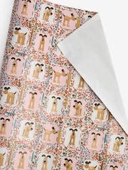 Cath Kidston Wallace and Gromit Floral 3 Metre Wrapping Paper - Image 1 of 2