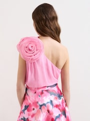 Phase Eight Pink Angelina Corsage Top - Image 2 of 6