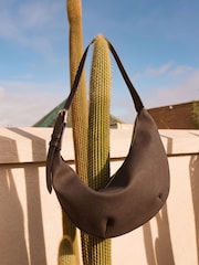 Novo Brown Antibes Sling Zip Shoulder Bag - Image 1 of 4