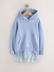 Blue Lace Hem Hoodie (3-16yrs) - Image 5 of 8