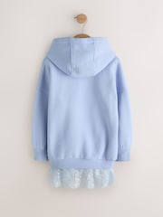 Blue Lace Hem Hoodie (3-16yrs) - Image 6 of 8