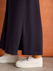 Live Unlimited Blue Collar Neck Jersey Midi Dress - Image 6 of 6
