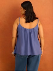 Live Unlimited Blue Bobble Trim Cami - Image 2 of 5