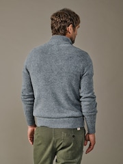 Aubin Gråpeppar Lammulljumper med Dragkedja - Bild 2 av 3