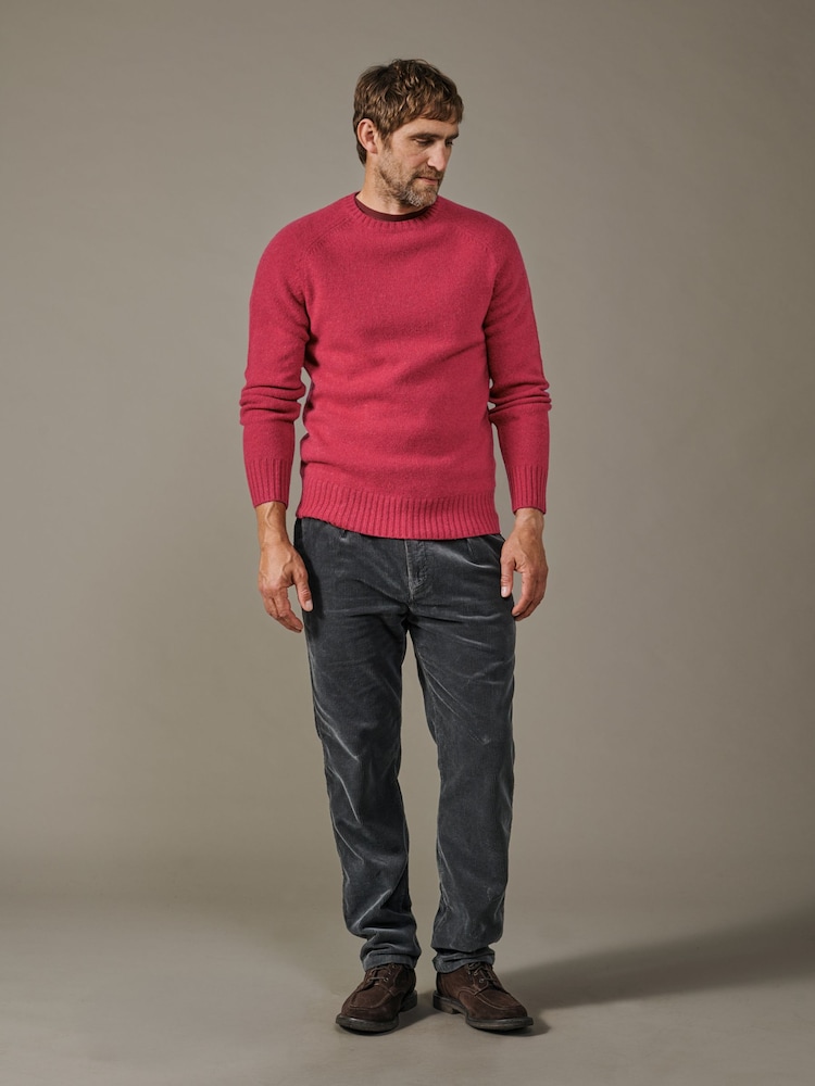 Aubin Prestwick Shetland Crew Jumper - Image 2 of 3 Aubin Prestwick Shetland Crew Jumper - Image 2 of 3