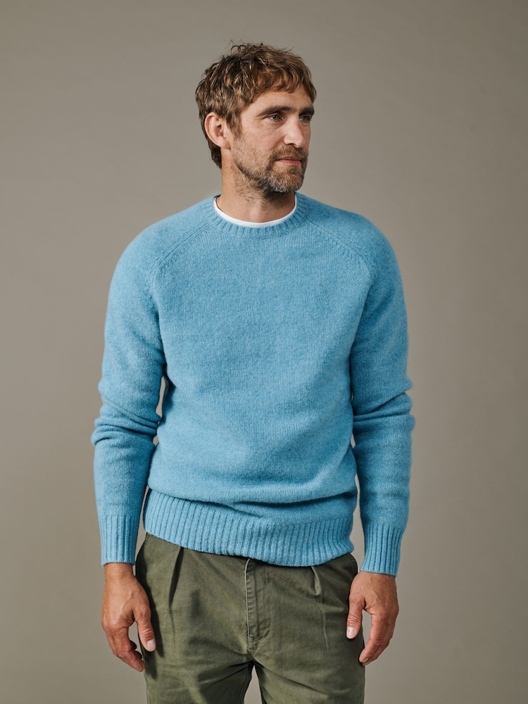 Aubin Prestwick Shetland Crew Jumper - Image 1 of 4
