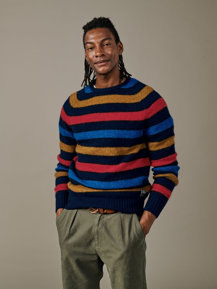 Aubin Prestwick Shetland Crew Jumper - Image 1 of 4