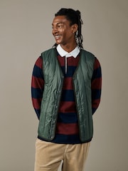Aubin Green Knight Down Liner Gilet - Image 1 of 5
